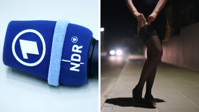 NDR Mikrofon und weibliche Prostituierte